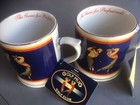 2 x M & S Golfing Ceramic Mugs Golf Figure