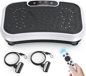 UTRYCO Vibration Plate Exercise Machine Adjustable Tension Ropes Remote Control - Picture 1 of 9
