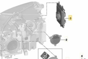 Módulo de control de faros genuino para BMW 63115A0AFB0 - Imagen 1 de 1