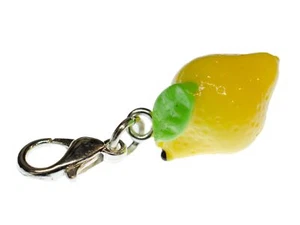 Charm limone zip pull ciondolo mendicante minibling frutta frutta frutta - Foto 1 di 4