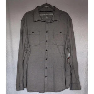 Mossimo Supply Co Button Down Hemd Herren XXL Blau Farbe Tasche Freizeit - Bild 1 von 5