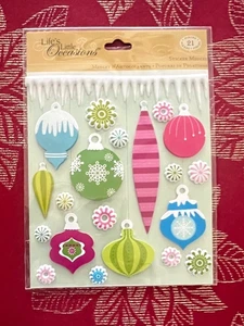 NEW & ONLY 1 BEAUTIFUL BRIGHT ORNAMENTS 3D STICKERS K & COMPANY SHIPS FREE - Picture 1 of 1