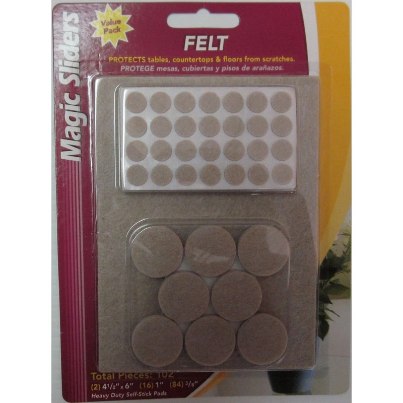 Almohadillas protectoras autoadhesivas de fieltro de avena Magic Sliders 63979 Foto 1 de 1