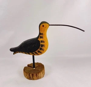 "Phoryera de madera pintada tallada a mano Richard Morgan vintage firmada 10""T x 14""W" - Imagen 1 de 22