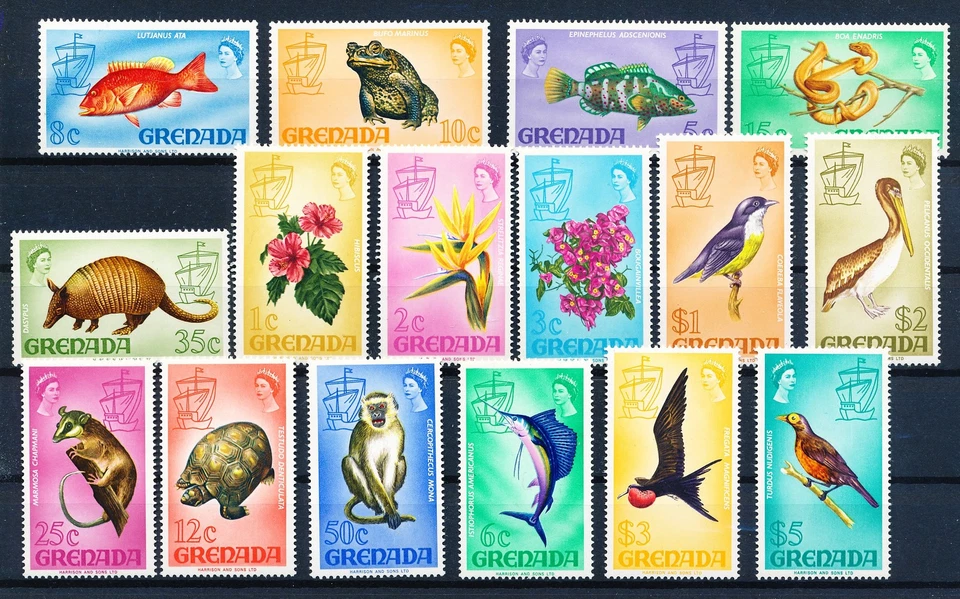 LS65852 Grenada fish sealife animals fauna flora wildlife fine lot MNH - Image 1 of 1