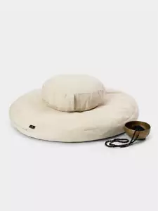 Yoga Studio EU Round Organic Zabuton Meditation Cushion Kit - Zafu - Picture 1 of 9