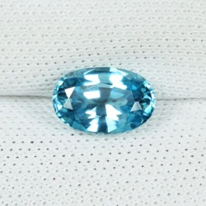 1.21 ct BEAUTIFUL LUSTER - NATURAL BLUE ZIRCON CAMBODIA - Oval See Vdo 6533 DL - Picture 1 of 2