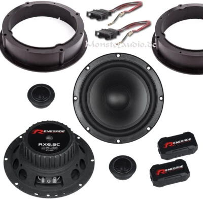 Renegade Tür-Lautsprecher Boxen für VW Bora Golf 4 Jetta Passat 3BG B5 Polo 9N