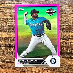 2023 Topps Pro Debut Starlin Aguilar #PD-54 Fuschia Foil #036/199 SEA Mariners