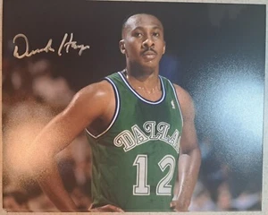 Derek Harper Dallas Mavericks Signed 8x10 Photo Autograph Mavs - Picture 1 of 3