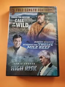 new - 3 Films DVD - Call Of The Wild / High Risk / Beneath The 12mile Reef - Picture 1 of 1