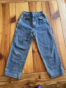 Vintage Levis 350 Blue Jeans Regular Fit Orange Tab Denim Boys Size 10 Hemmed - Picture 1 of 14