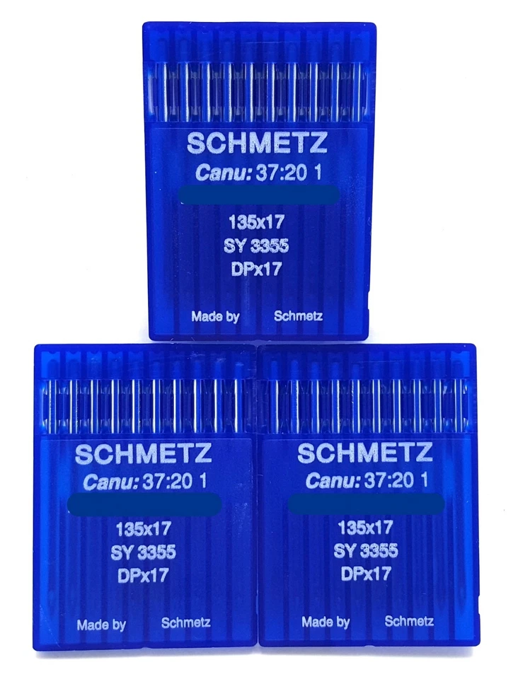 30 AGUJAS PARA MÁQUINA DE PIE INDUSTRIAL SCHMETZ 135X17 TAMAÑO #18 DPX17  Foto 1 de 1
