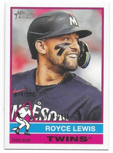 Royce Lewis #074/200 (138) gemelos Topps Heritage Bicentennial 2025 - Imagen 1 de 2