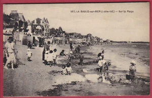 R* FRANCE OLD POSTCARD LOIRE BAULE-sur-MER, BEACH UNPOSTED #1117 - Picture 1 of 2