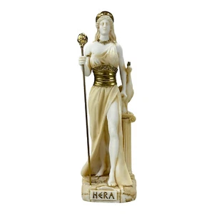 Hera Juno Greco Romana Diosa Reina de los Dioses Estatua Figura Alabastro Fundido - Imagen 1 de 10
