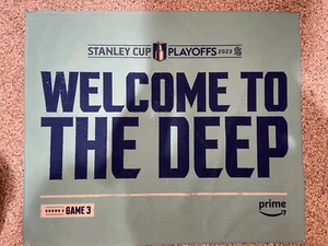 Seattle kraken dallas stars playoff towel round 2 Game 3 5/7 welcome to the deep - Picture 1 of 1