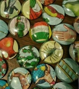 HUGE Handmade 54 Loteria Glass Gems Deck & Chips for Jumbo Boards Mexican Bingo - Picture 1 of 7