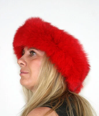 Nuevo lápiz labial diadema de piel de zorro rojo - Efurs4less Foto 1 de 4