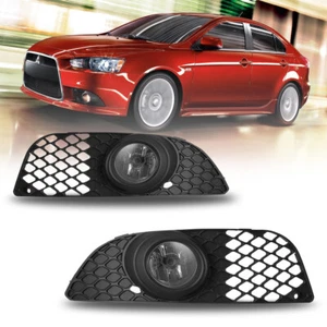Fog Lights For 2009-2015 Mitsubishi Lancer Driving Bumper Lamps w/Wiring Switch - Picture 1 of 9