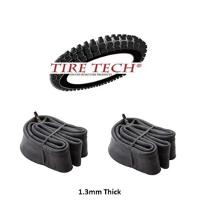 Tire Tech 80/100-21 & 100/90-19 Off-Road Inner Tube Set Combo Front and Rear - Picture 1 of 1