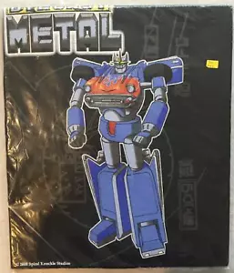 T-Shirt Dyecast Metall blau Roboter groß schwarz (Gundam/Transformers Stil) - Bild 1 von 1
