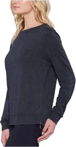 Matty M Women's Long Sleeve Tee with Side Zippers - Picture 1 of 3