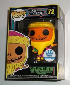 Funko Pop Disney NBC #72 Santa Jack Skellington Black Light, Funko Shop Excl. - Picture 1 of 6
