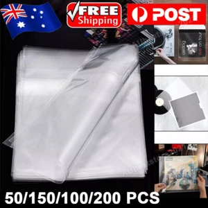 100PCS Record Sleeves Outer Plastic Record Cover Sleeve For Vinyl 7''/12'' Album - Picture 1 of 28
