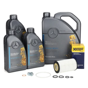 8L ORIGINAL 5W-40 MB 229.5 Motoröl HENGST Ölfilter für MERCEDES M112/113/272/273 - Bild 1 von 6