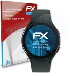 atFoliX 3x Protecteur d'écran pour Samsung Galaxy Watch 4 44mm clair - Photo 1 sur 9