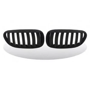 2004-2010 Matte Black Front Grille Grill For BMW E63 / E64 2DR 630i 645i 650i - Picture 1 of 4