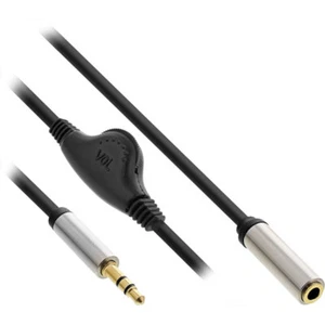 InLine Slim Audio Cable Jack 3.5mm ST/BU, with Volume Control, 0.25m - Picture 1 of 1