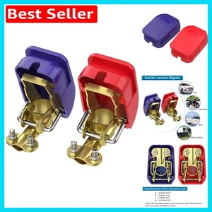 Quick Release Battery Terminal Clamps - Gold-Plated Connectors, 4 PCS - Picture 1 of 10