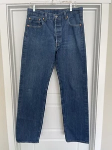 Levi’s 550 Relaxed Med Wash Blue Denim Jeans Boys Sz 14 Or 27x27 - Picture 1 of 9