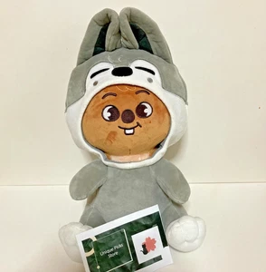 Stray Kids Skzoo Fan Connecting 2024 Hugging Plush HANQUOKKA x Wolf Chan - Picture 1 of 5