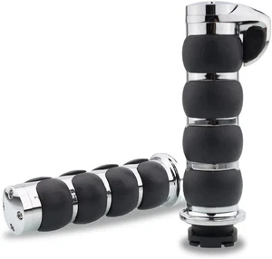 1" Motorcycle Handlebar Grips CNC Aluminum Fit Harley Honda Yamaha - Picture 1 of 6