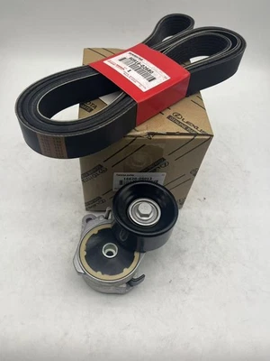 NEW for TOYOTA TUNDRA 5.7L DRIVE BELT & TENSIONER 166200S012 & 9091602680 OEM - Image 1 of 4