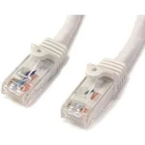 StarTech.com 2m CAT6 Ethernet Cable - White CAT 6 Gigabit Ethernet Wire -650MHz - Photo 1/1