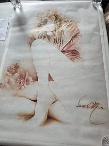 Sara Moon Poster Girl With Roses - Picture 1 of 2