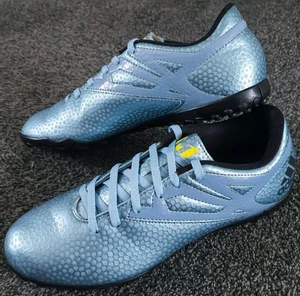Adidas Messi 15.4 TF Astro Boots / Ice Metallic Blue Black / Size 6 UK 39.3 EU - Picture 1 of 24