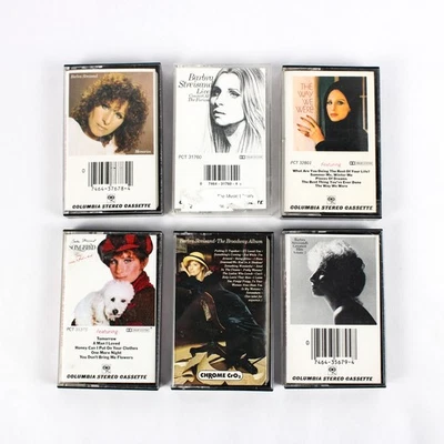 Lot of 6 Barbra Streisand Cassette Tapes Greatest Hits Live Concert - Image 1 of 4