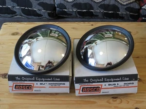 Vintage ROSCO Jamaica, NY Product Convex Mirror Pair in Original Boxes - Picture 1 of 3