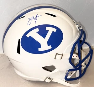 Casco de tamaño completo firmado por Jim McMahon BYU Cougars autografiado Beckett Witnessed - Imagen 1 de 2
