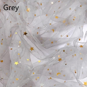 Mesh Tulle Fabric Star Sequin Net Cloth for Photo Backdrop Cloth Craft Dress Sew - Picture 1 of 15