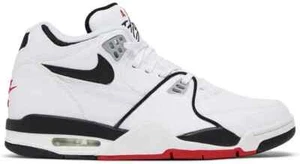 Nike Air Flight 89 "White Black" White Black Grey DB5918-100 Men's Size 12.5 - Picture 1 of 5