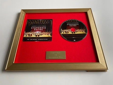 🎶💿⭐️SIGNED/AUTOGRAPHED ANDREW LLOYD WEBBER - SYMPHONIC SUITES FRAMED CD🎶💿⭐️ Cover
