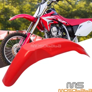 Red Front Fender Mudguard For Honda CR100/125/250 Yamaha TTR230/250 Suzuki DR100 - Picture 1 of 4