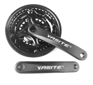 MTB Bicycle 42-34-24T Chainring Cranksets 21/24 Speed Mountain Bike Crank Sets - Picture 1 of 11