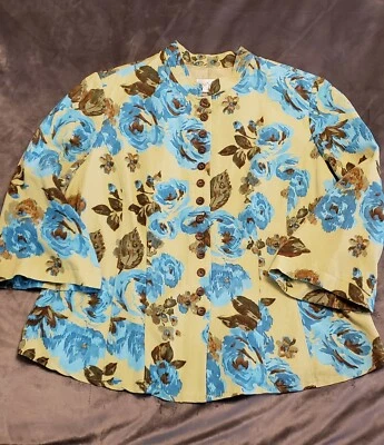 Emma James Woman Casual Jacket - Mandarin Collar - In good condition -Size 16 - Image 1 of 4